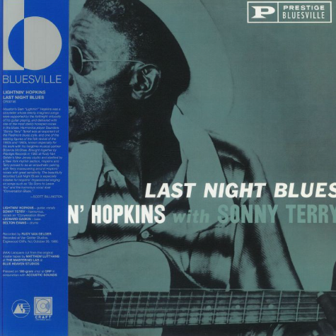 Last Night Blues, Lightnin' Hopkins with Sonny Terry